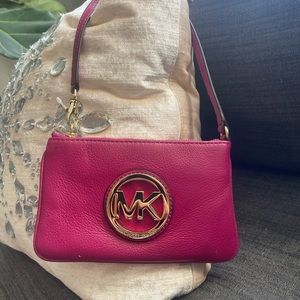 Michael Kors Leather Wristlet